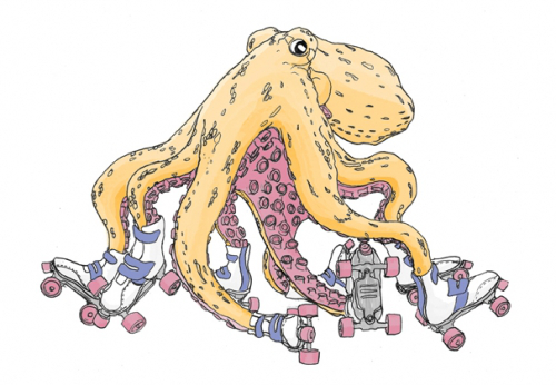 octopus roller skates